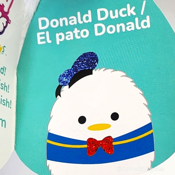 DONALD DUCK 🦆HTF 8" Furry Disney's Donald Duck 90 FuzzAMallow Squishmallow NWT - Picture 5 of 12